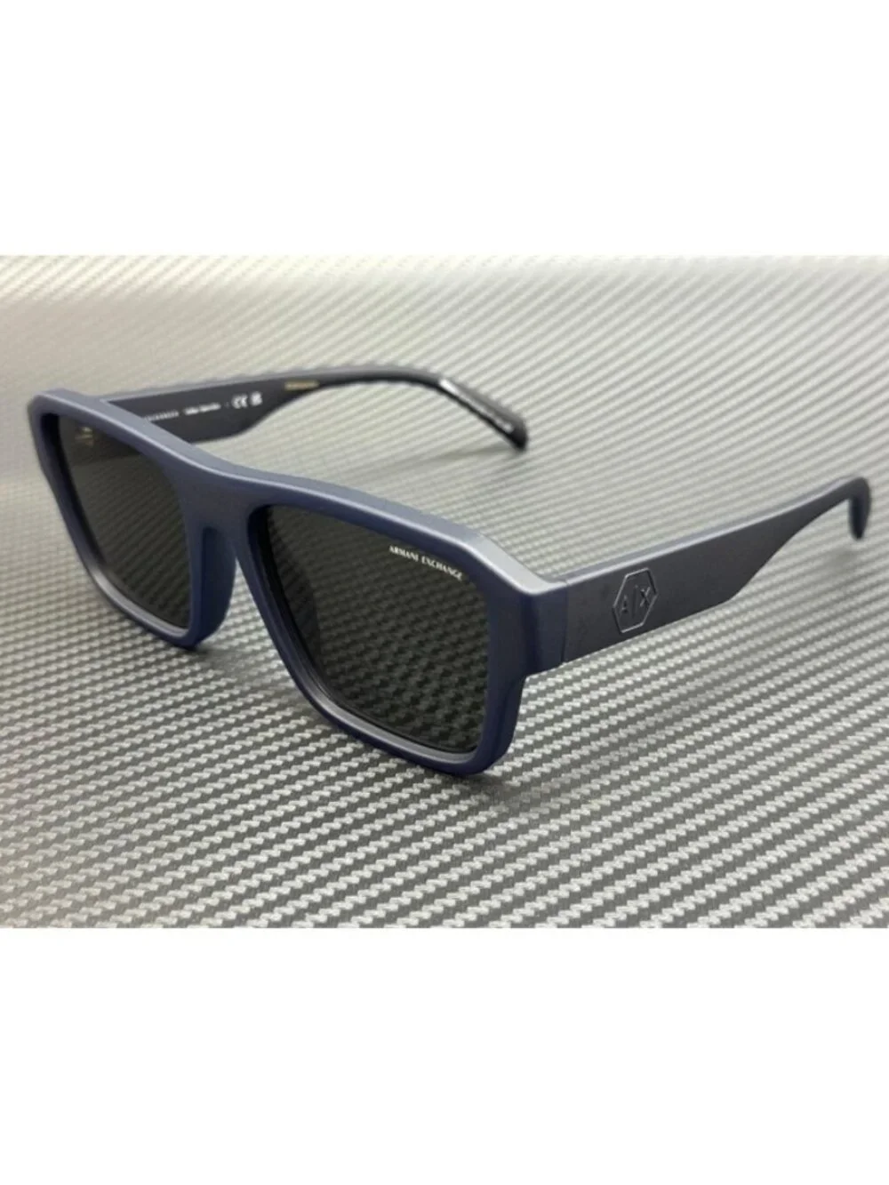 New Armani Exchange Men Matte Opal Blue Sunglasses 56-19-145